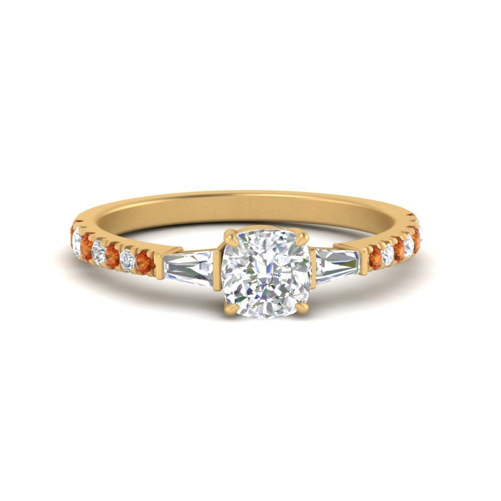 Delicate Antique Pave Cushion Cut Diamond Ring