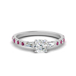 Load image into Gallery viewer, Delicate Antique Pave Cushion Cut Diamond Ring
