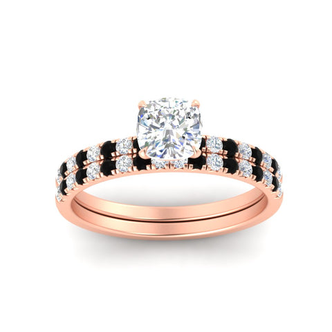 cushion-cut-french-pave-black-diamond-wedding-ring-set-in-rose-gold-FD11408CUGBLACKANGLE5-NL-RG?v=1763104240