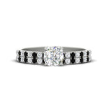 Load image into Gallery viewer, cushion-cut-french-pave-black-diamond-wedding-ring-set-in-white-gold-FD11408CUGBLACK-NL-WG_fd29c860-ed2f-49e8-99e7-bdde6b671458?v=1763104698
