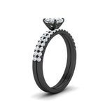 Load image into Gallery viewer, cushion-cut-french-pave-diamond-wedding-ring-set-in-black-gold-FD11408CUANGLE2-NL-BG?v=1763104240