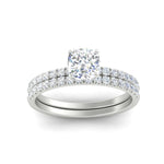 Load image into Gallery viewer, cushion-cut-french-pave-diamond-wedding-ring-set-in-white-gold-FD11408CUANGLE5-NL-WG_0edeea7c-c5c5-4231-b224-37b60584e14d?v=1763104697
