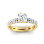 Load image into Gallery viewer, cushion-cut-french-pave-diamond-wedding-ring-set-in-yellow-gold-FD11408CUANGLE5-NL-YG_f66f9360-9f0d-402a-8789-e5d75c511936?v=1763104698
