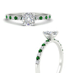 Load image into Gallery viewer, cushion-cut-french-pave-emerald-engagement-ring-in-white-gold-FD11408CURGEMGRANGLE3-NL-WG_bf74be04-72b5-4a54-82b4-693dd42fc8e1?v=1762849844