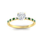 Load image into Gallery viewer, cushion-cut-french-pave-emerald-engagement-ring-in-yellow-gold-FD11408CURGEMGRANGLE5-NL-YG_f14f8f43-58d4-4f6b-877a-e8a7ae866c1e?v=1762849844