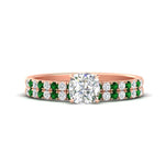 Load image into Gallery viewer, cushion-cut-french-pave-emerald-wedding-ring-set-in-rose-gold-FD11408CUGEMGR-NL-RG_375d7f93-eaab-469a-aca2-4f44bcefb630?v=1763104698
