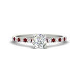 Load image into Gallery viewer, cushion-cut-french-pave-ruby-engagement-ring-in-white-gold-FD11408CURGRUDR-NL-WG_6c9f5ca0-a113-4a88-b281-2afc6af5420b?v=1762849725
