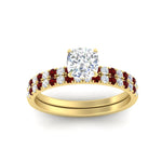 Load image into Gallery viewer, cushion-cut-french-pave-ruby-wedding-ring-set-in-yellow-gold-FD11408CUGRUDRANGLE5-NL-YG_8a7fae9f-b281-4e6d-b4f0-daeac505b155?v=1763104698
