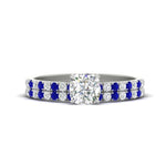 Load image into Gallery viewer, cushion-cut-french-pave-sapphire-wedding-ring-set-in-white-gold-FD11408CUGSABL-NL-WG_dec8e884-2439-4d73-a86a-ddb1264507e6?v=1763104698
