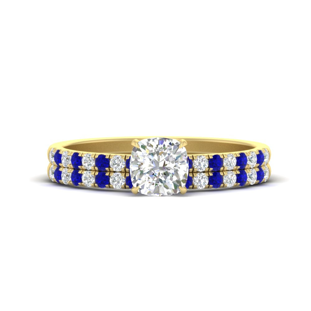 cushion-cut-french-pave-sapphire-wedding-ring-set-in-yellow-gold-FD11408CUGSABL-NL-YG?v=1763104240