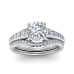 Load image into Gallery viewer, cushion-cut-graduated-channel-diamond-wedding-set-in-FD122866CU-NL-WG
