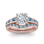 Load image into Gallery viewer, cushion-cut-graduated-channel-diamond-wedding-set-with-blue-topaz-in-FD122866CUGICBLTO-NL-RG
