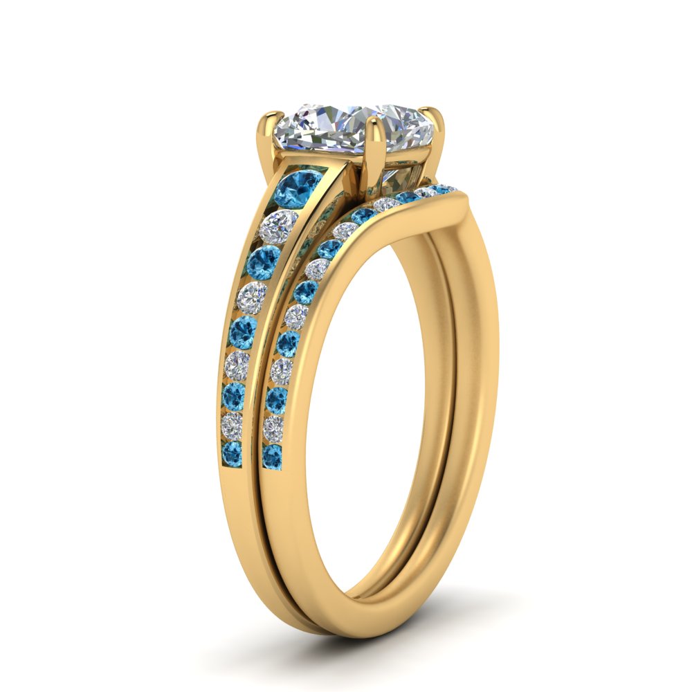 cushion-cut-graduated-channel-diamond-wedding-set-with-blue-topaz-in-FD122866CUGICBLTO-NL-YG
