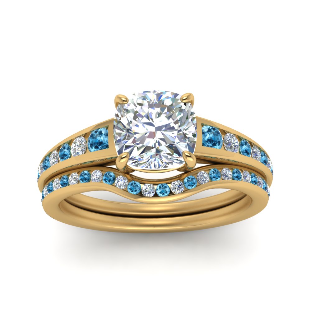 cushion-cut-graduated-channel-diamond-wedding-set-with-blue-topaz-in-FD122866CUGICBLTO-NL-YG