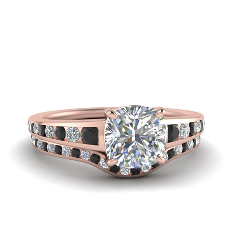 cushion-cut-graduated-channel-wedding-set-with-black-diamond-in-FD122866CUGBLACK-NL-RG