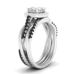 Load image into Gallery viewer, cushion-cut-halo-black-diamond-infinity-bridal-set-in-white-gold-FD9212CUGBLACK-NL-WG-B2.jpg
