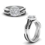 Load image into Gallery viewer, cushion-cut-halo-black-diamond-infinity-bridal-set-in-white-gold-FD9212CUGBLACK-NL-WG-B2.jpg
