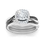 Load image into Gallery viewer, cushion-cut-halo-black-diamond-infinity-bridal-set-in-white-gold-FD9212CUGBLACK-NL-WG-B2.jpg
