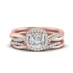 Load image into Gallery viewer, cushion-cut-halo-diamond-infinity-bridal-set-in-rose-gold-FD9212CU-NL-RG-B2.jpg
