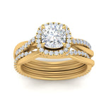 Load image into Gallery viewer, cushion-cut-halo-diamond-infinity-bridal-set-in-yellow-gold-FD9212CU-NL-YG-B2.jpg
