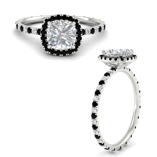 cushion-cut-halo-eternity-black-diamond-engagement-ring-in-white-gold-FD9372CURGBLACKANGLE3-NL-WG.jpg?v=1763117961