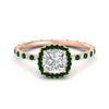 Load image into Gallery viewer, cushion-cut-halo-eternity-emerald-engagement-ring-in-rose-gold-FD9372CURGEMGR-NL-RG.jpg?v=1763117962
