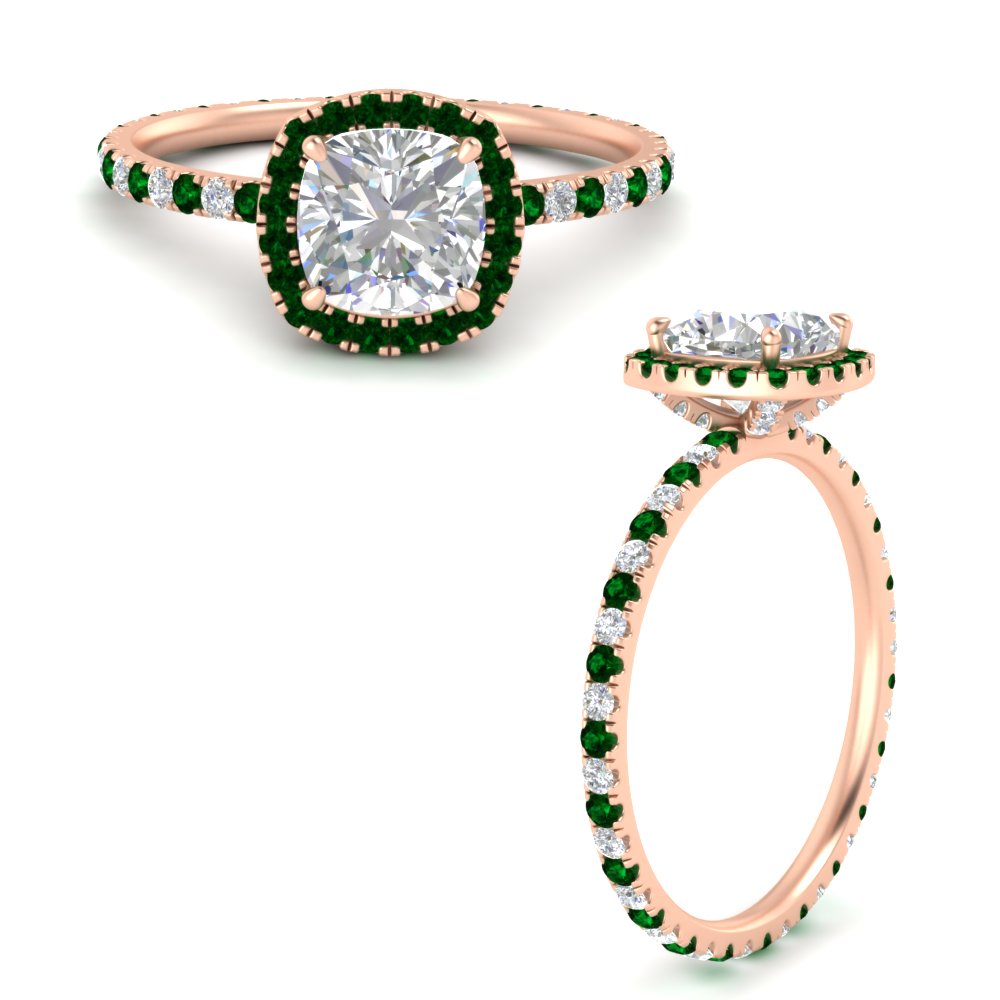 cushion-cut-halo-eternity-emerald-engagement-ring-in-rose-gold-FD9372CURGEMGRANGLE3-NL-RG.jpg?v=1763117962