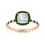 Load image into Gallery viewer, cushion-cut-halo-eternity-emerald-engagement-ring-in-rose-gold-FD9372CURGEMGRANGLE5-NL-RG_8f2d6040-75aa-48c7-b0ca-50079798621c.jpg?v=1763117971
