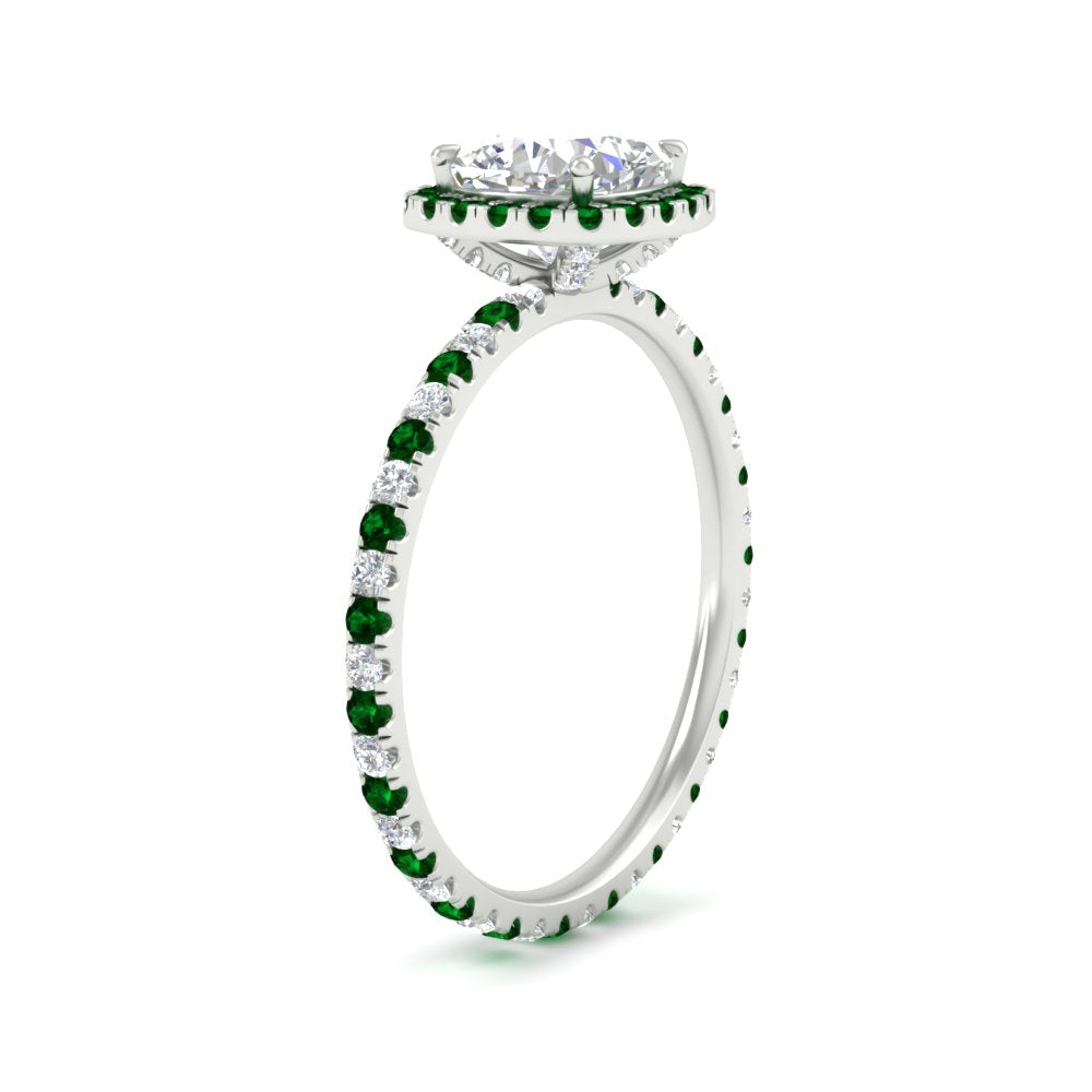 cushion-cut-halo-eternity-emerald-engagement-ring-in-white-gold-FD9372CURGEMGRANGLE2-NL-WG.jpg?v=1763117962