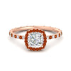 Load image into Gallery viewer, cushion-cut-halo-eternity-orange-sapphire-engagement-ring-in-rose-gold-FD9372CURGSAOR-NL-RG.jpg?v=1763117961