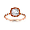 Load image into Gallery viewer, cushion-cut-halo-eternity-orange-sapphire-engagement-ring-in-rose-gold-FD9372CURGSAORANGLE5-NL-RG.jpg?v=1763117962