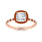 Load image into Gallery viewer, cushion-cut-halo-eternity-orange-sapphire-engagement-ring-in-rose-gold-FD9372CURGSAORANGLE5-NL-RG.jpg?v=1763117962
