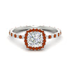 Load image into Gallery viewer, cushion-cut-halo-eternity-orange-sapphire-engagement-ring-in-white-gold-FD9372CURGSAOR-NL-WG.jpg?v=1763117962