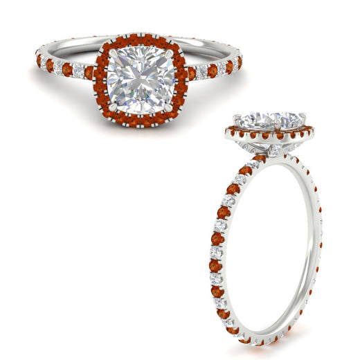 cushion-cut-halo-eternity-orange-sapphire-engagement-ring-in-white-gold-FD9372CURGSAORANGLE3-NL-WG.jpg?v=1763117962