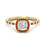 Load image into Gallery viewer, cushion-cut-halo-eternity-orange-sapphire-engagement-ring-in-yellow-gold-FD9372CURGSAOR-NL-YG.jpg?v=1763117961
