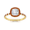 Load image into Gallery viewer, cushion-cut-halo-eternity-orange-sapphire-engagement-ring-in-yellow-gold-FD9372CURGSAORANGLE5-NL-YG.jpg?v=1763117961