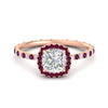Load image into Gallery viewer, cushion-cut-halo-eternity-pink-sapphire-engagement-ring-in-rose-gold-FD9372CURGSADRPI-NL-RG.jpg?v=1763117962