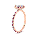 Load image into Gallery viewer, cushion-cut-halo-eternity-pink-sapphire-engagement-ring-in-rose-gold-FD9372CURGSADRPIANGLE2-NL-RG.jpg?v=1763117961
