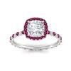 Load image into Gallery viewer, cushion-cut-halo-eternity-pink-sapphire-engagement-ring-in-white-gold-FD9372CURGSADRPIANGLE5-NL-WG.jpg?v=1763117961