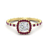 Load image into Gallery viewer, cushion-cut-halo-eternity-pink-sapphire-engagement-ring-in-yellow-gold-FD9372CURGSADRPI-NL-YG.jpg?v=1763117962