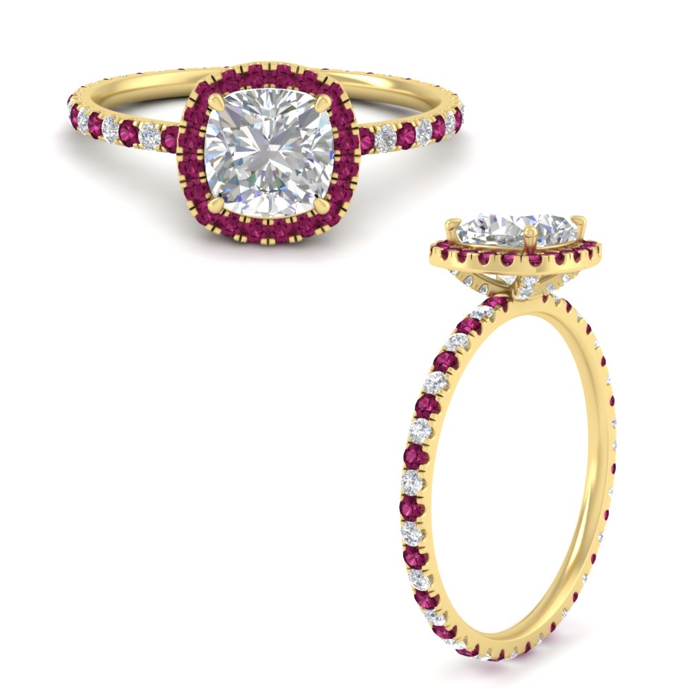 cushion-cut-halo-eternity-pink-sapphire-engagement-ring-in-yellow-gold-FD9372CURGSADRPIANGLE3-NL-YG.jpg?v=1763117961