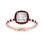 Load image into Gallery viewer, cushion-cut-halo-eternity-ruby-engagement-ring-in-rose-gold-FD9372CURGRUDRANGLE5-NL-RG.jpg?v=1763117962
