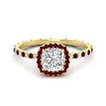 Load image into Gallery viewer, cushion-cut-halo-eternity-ruby-engagement-ring-in-yellow-gold-FD9372CURGRUDR-NL-YG.jpg?v=1763117962
