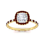 Load image into Gallery viewer, cushion-cut-halo-eternity-ruby-engagement-ring-in-yellow-gold-FD9372CURGRUDRANGLE5-NL-YG.jpg?v=1763117961
