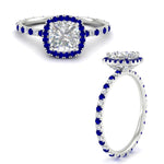 Load image into Gallery viewer, cushion-cut-halo-eternity-sapphire-engagement-ring-in-white-gold-FD9372CURGSABLANGLE3-NL-WG.jpg?v=1763117962
