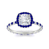 Load image into Gallery viewer, cushion-cut-halo-eternity-sapphire-engagement-ring-in-white-gold-FD9372CURGSABLANGLE5-NL-WG.jpg?v=1763117962
