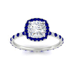 Load image into Gallery viewer, cushion-cut-halo-eternity-sapphire-engagement-ring-in-white-gold-FD9372CURGSABLANGLE5-NL-WG_2fd05825-1c33-46d5-bfe1-1f0172dad579.jpg?v=1763117971
