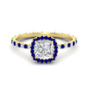 Load image into Gallery viewer, cushion-cut-halo-eternity-sapphire-engagement-ring-in-yellow-gold-FD9372CURGSABL-NL-YG.jpg?v=1763117961