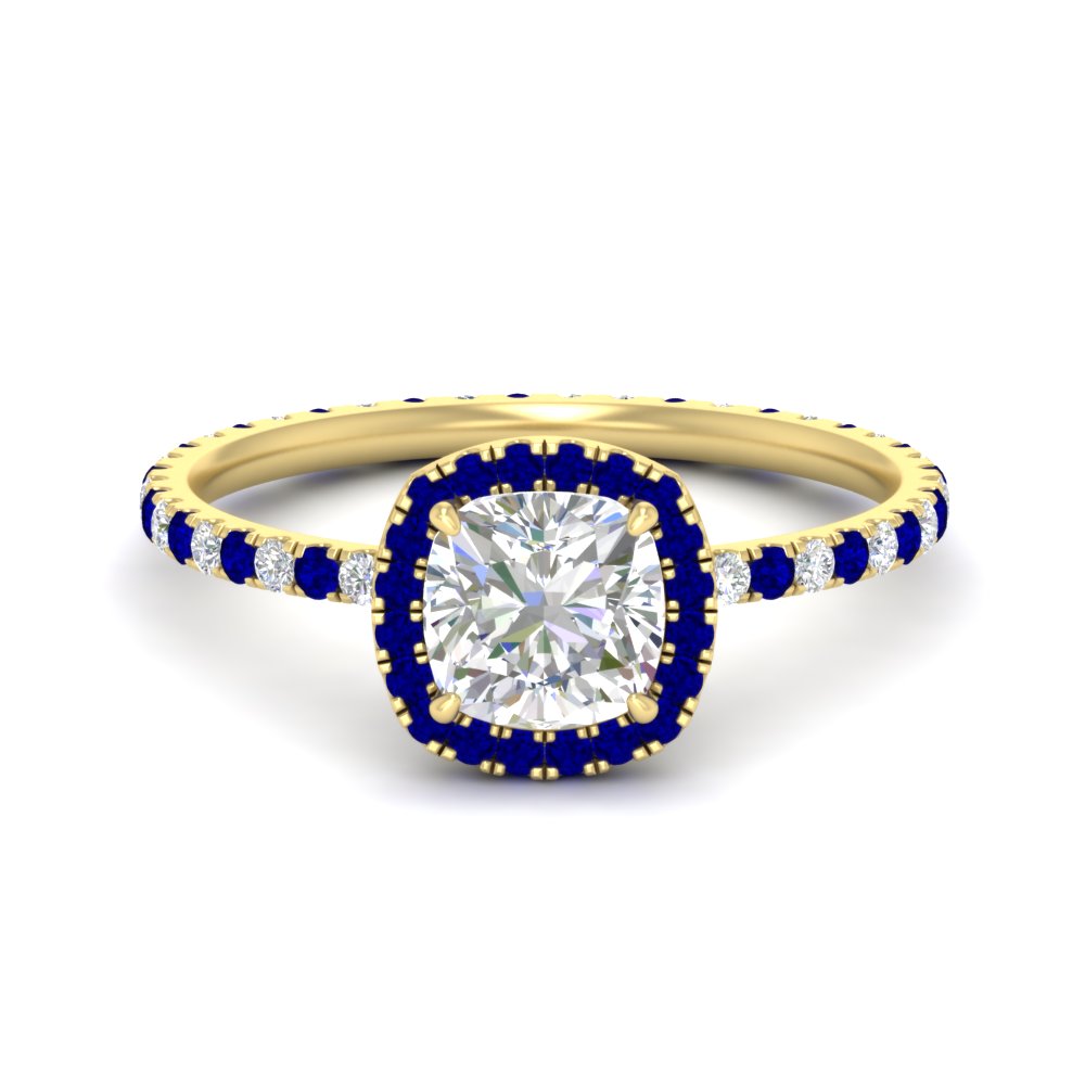 cushion-cut-halo-eternity-sapphire-engagement-ring-in-yellow-gold-FD9372CURGSABL-NL-YG.jpg?v=1763117961