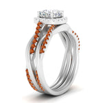 Load image into Gallery viewer, cushion-cut-halo-orange-sapphire-infinity-bridal-set-in-white-gold-FD9212CUGSAOR-NL-WG-B2.jpg
